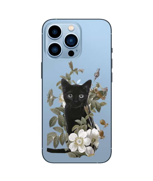 Husa iPhone 15 Pro Max, Silicon Premium, BLACK CAT